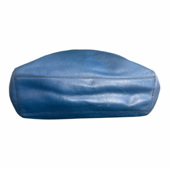 Fossil Navy Leather Shoulder Bag With Strap - Picture 5 of 12